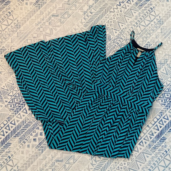 LOFT Turquoise Maxi Dress - Picture 1 of 6